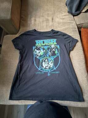 Rush Live In Concert Band Graphic T-Shirt
